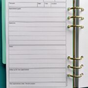 A5 view of Therapy appointment Insert