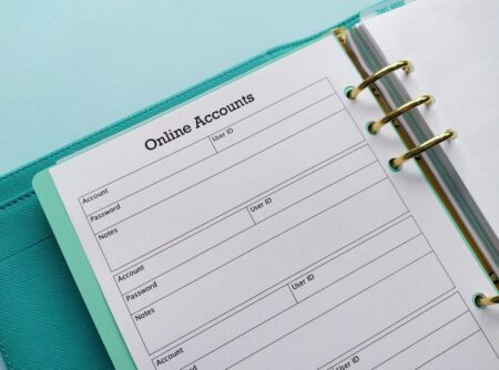 Password Tracker Insert