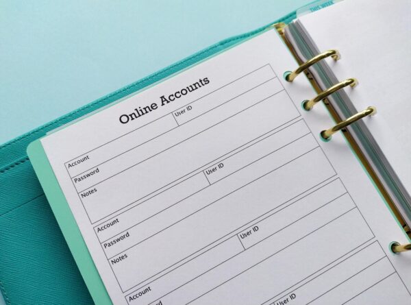 Password Tracker Insert