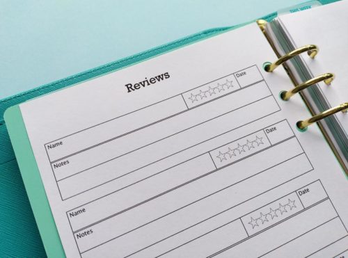 A5 Review Tracker Insert