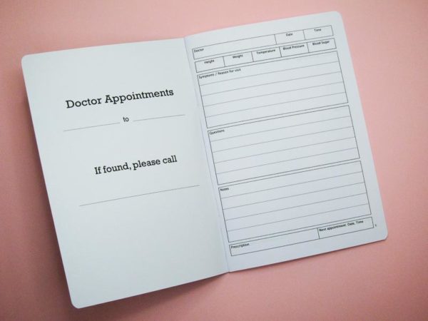 Doctor Appointment Notebook