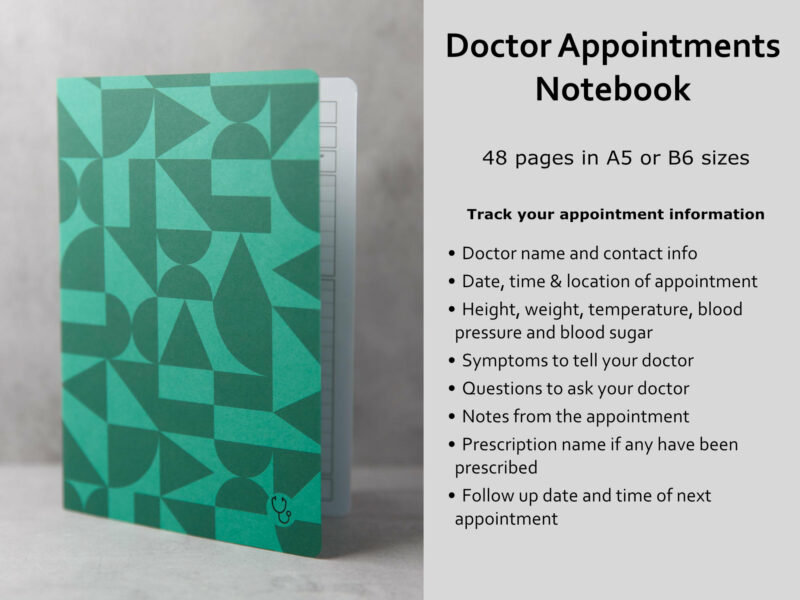 Doctor appointment notebook