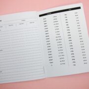 Inside back cover recipe notebook