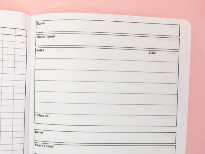 Customer Inquiry Notebook