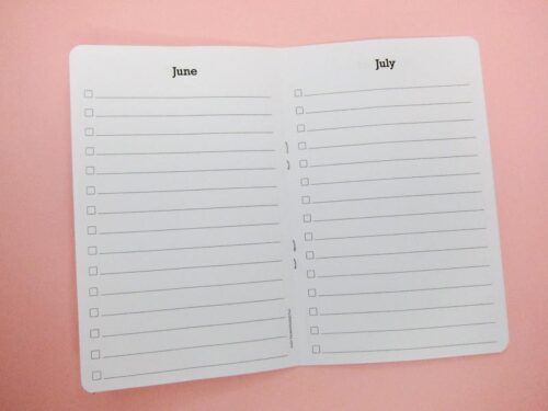 Mothly to do Notebook