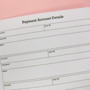Payment account details
