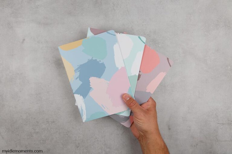 Brush stroke cover notebook
