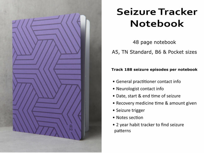 Seizure tracker notebook Details