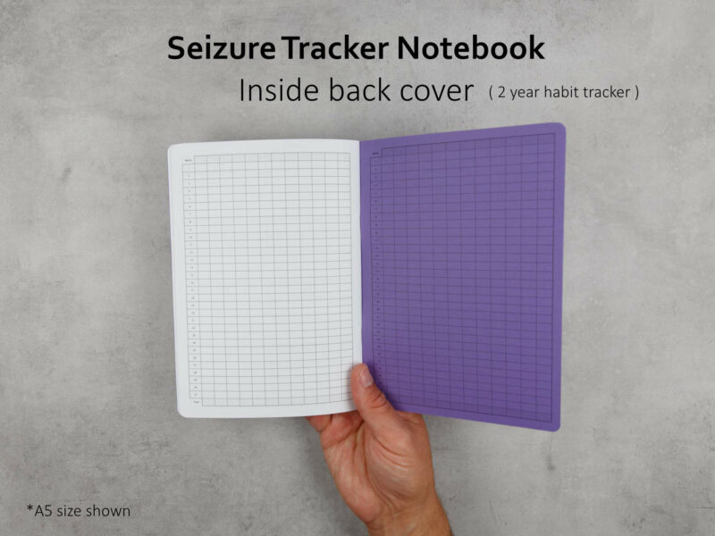 Seizure tracker notebook Inside Back Cover