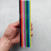 Mini notebooks in hand