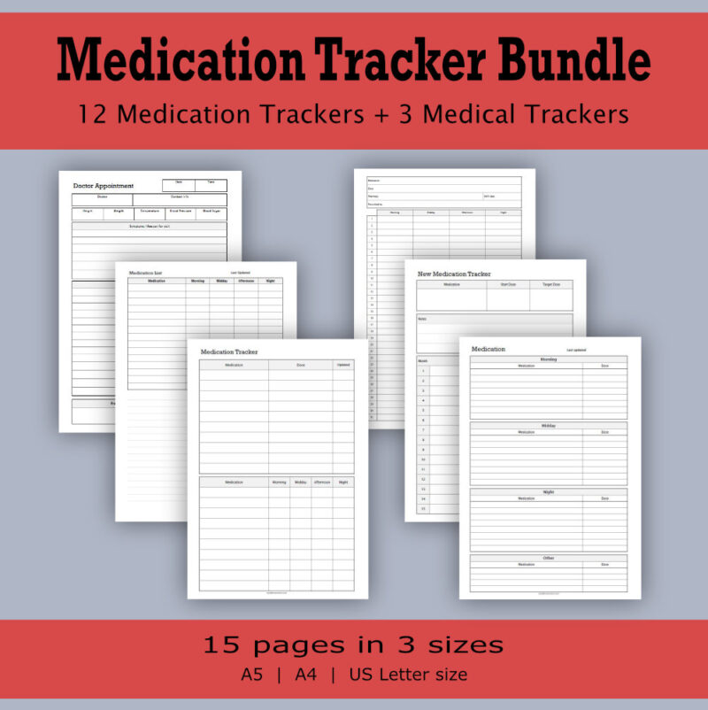 Medication Tracker Bundle