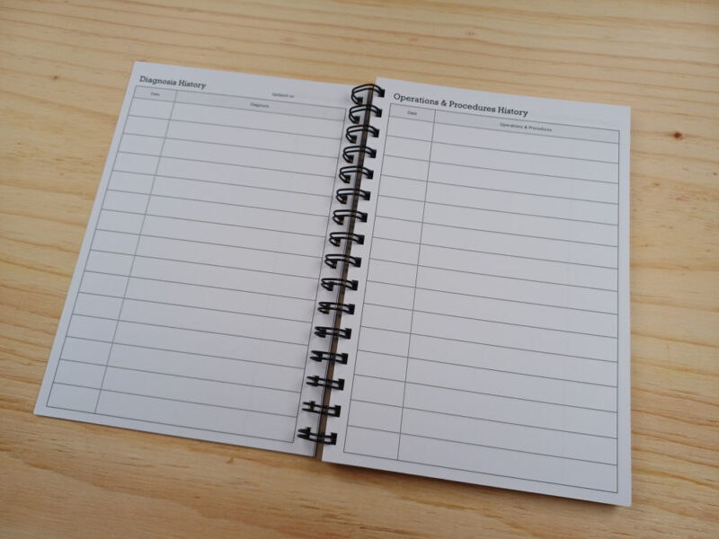 Coil bound A5 Medical Planner