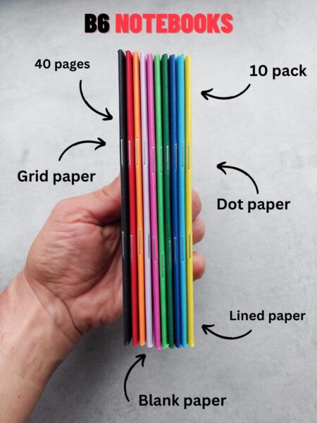 B6 Notebooks - 10 pack