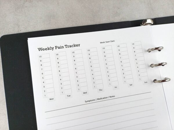 Weekly pain tracker