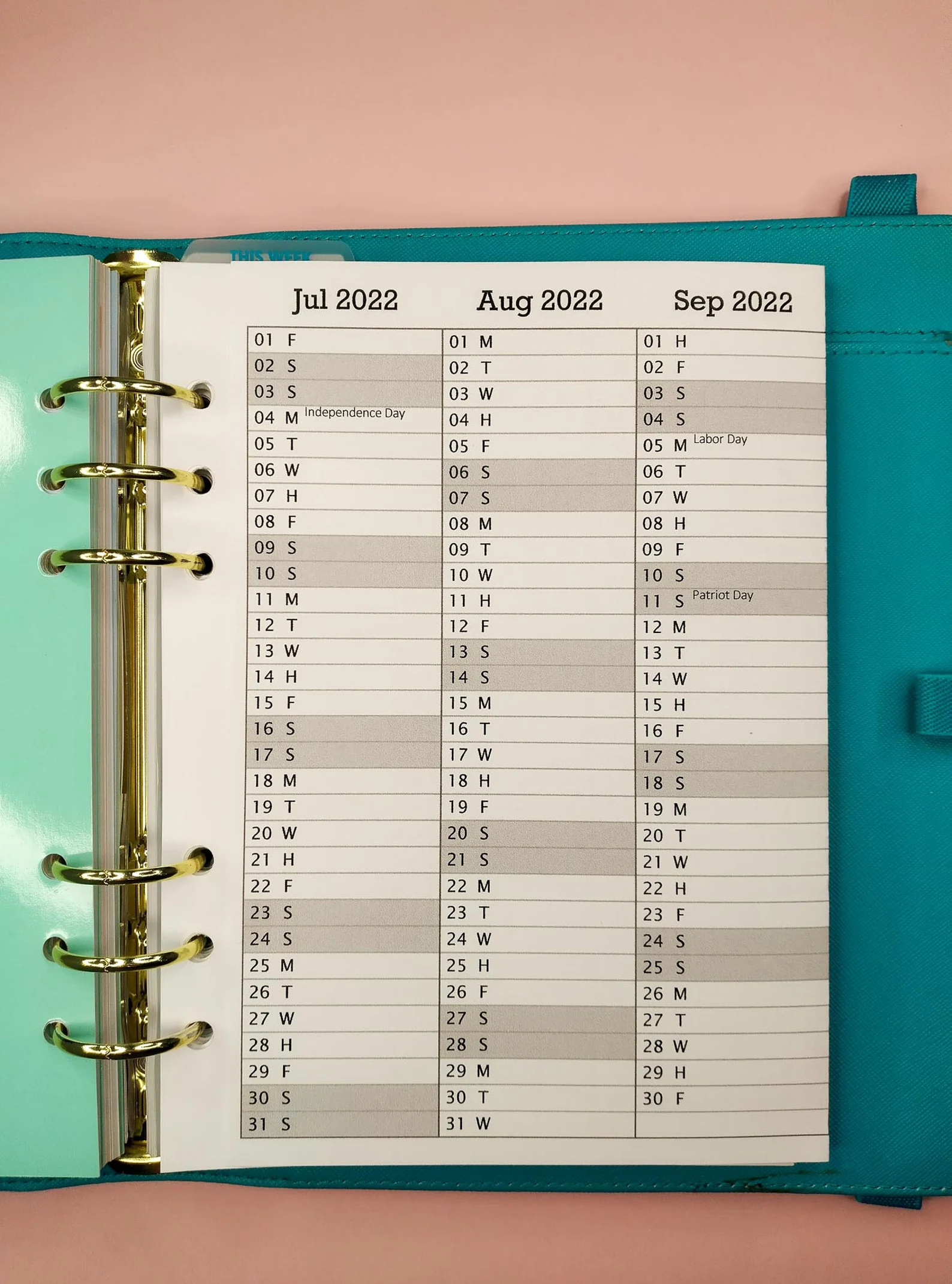 2 Year at a glance calendar printable ( 2026 - 2027 ) - Image 4